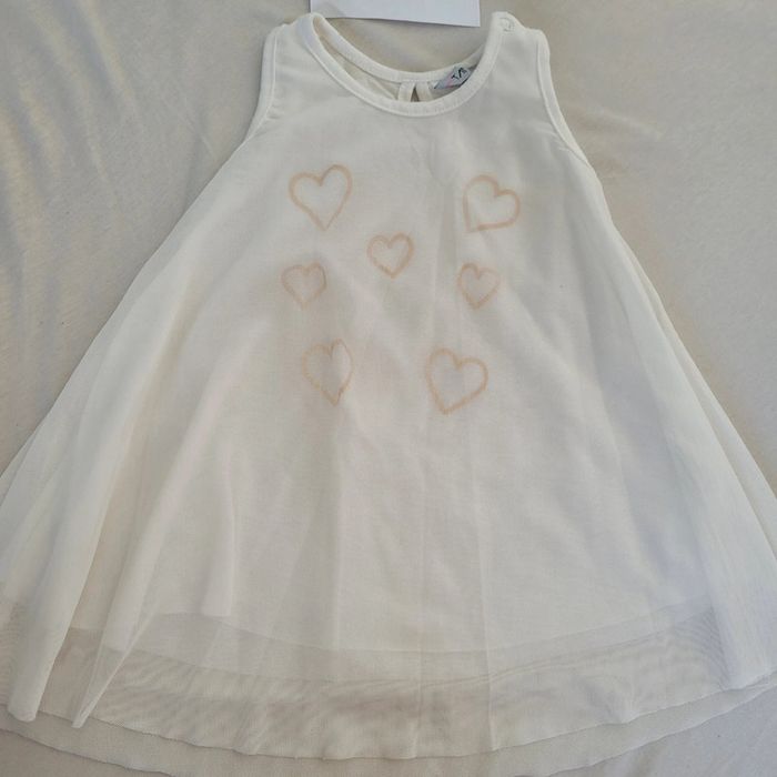 Robe avec doublure en voile 18 mois - photo numéro 2
