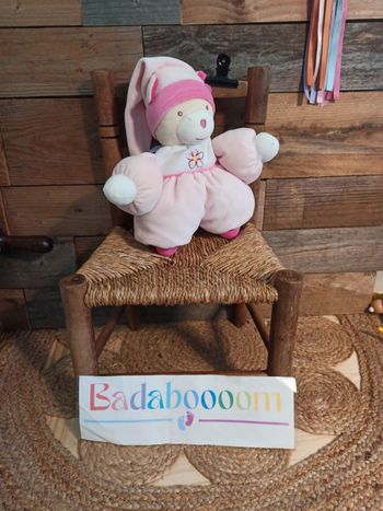 Peluche ours rose Nounours tbe