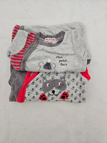 Lot de 2 pyjamas velours 6 mois