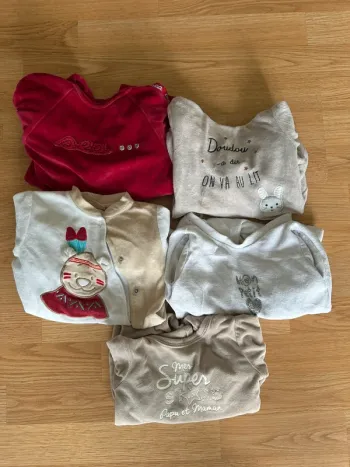 Lot 5 pyjamas mixte