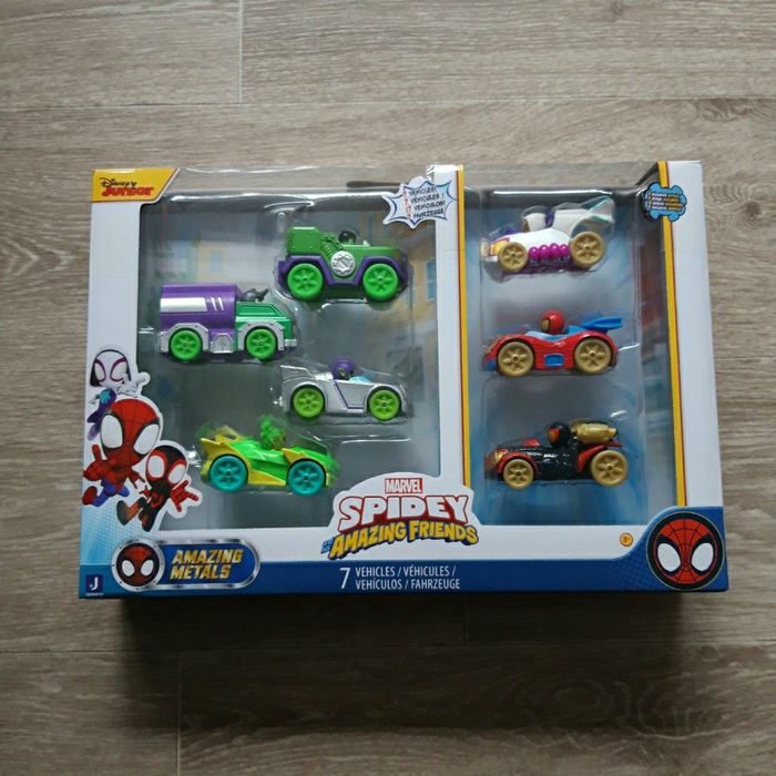 Coffret de 7 véhicules Spider Amazing Friends NEUF