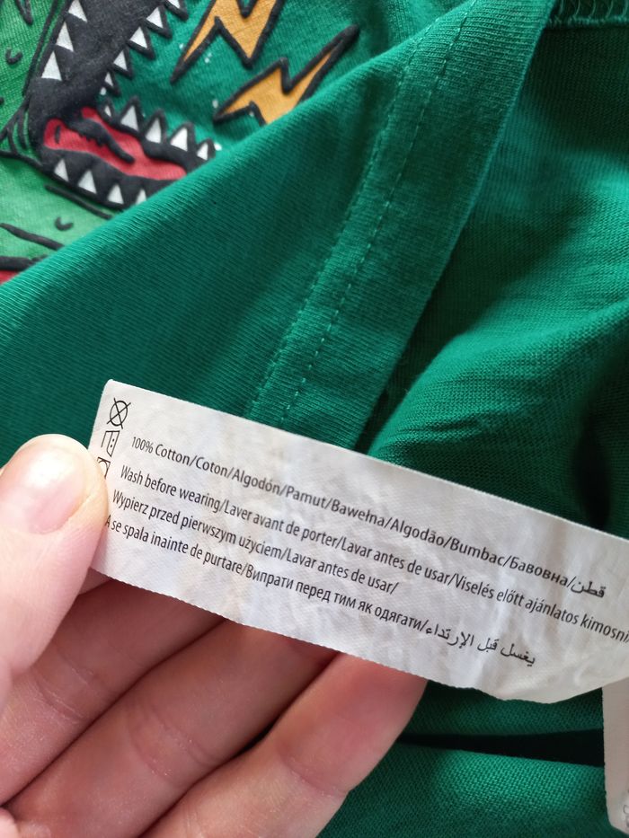 Tee-shirt manches longues Dinosaure Noël garçon 6 ans - photo numéro 5