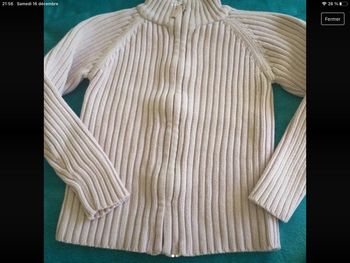 gilet zippe 5 / 6 ans tex kids rose pale tbe