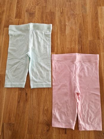 Lot leggings courts taille 18mois