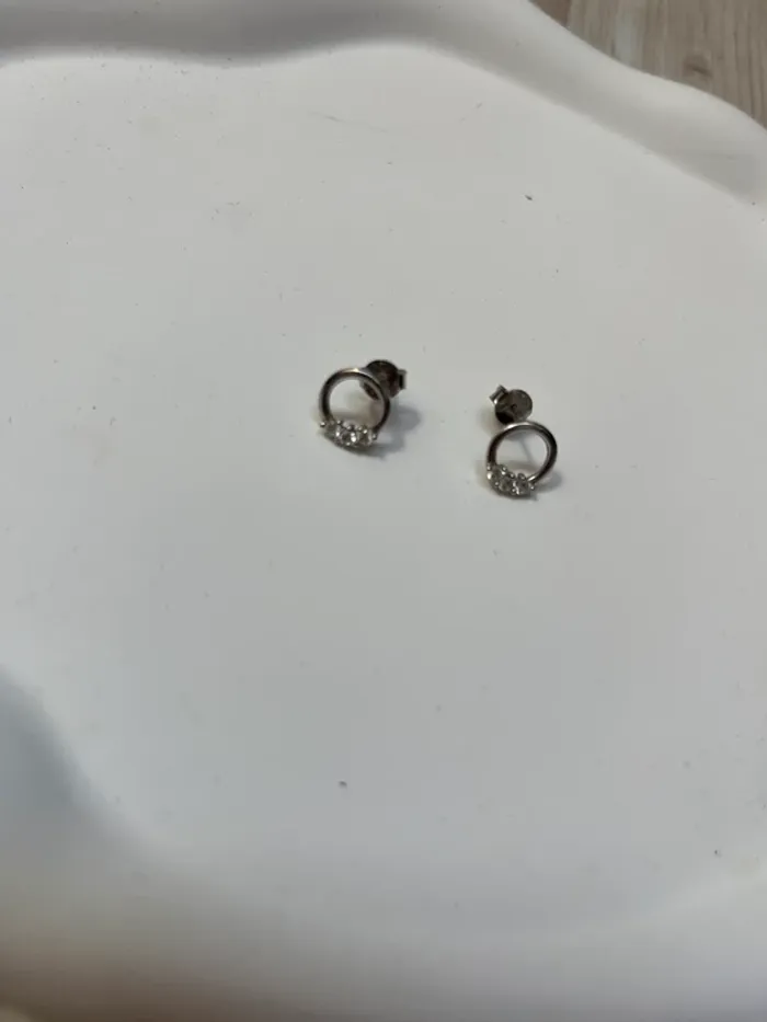 boucle d’oreille acier inoxydable argent