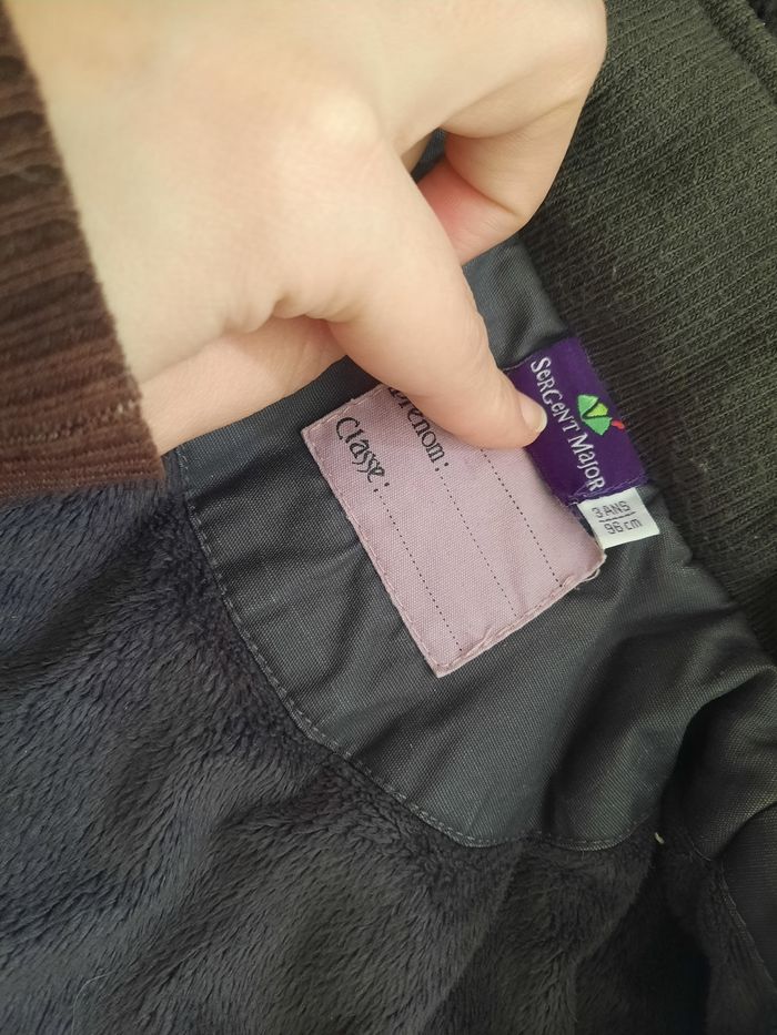 Manteau violet gris capuche - photo numéro 10