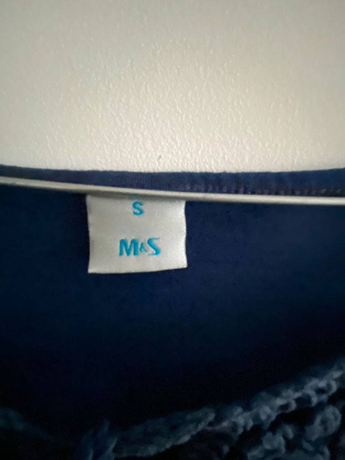 Blouse bleu M&S 36 - photo numéro 2