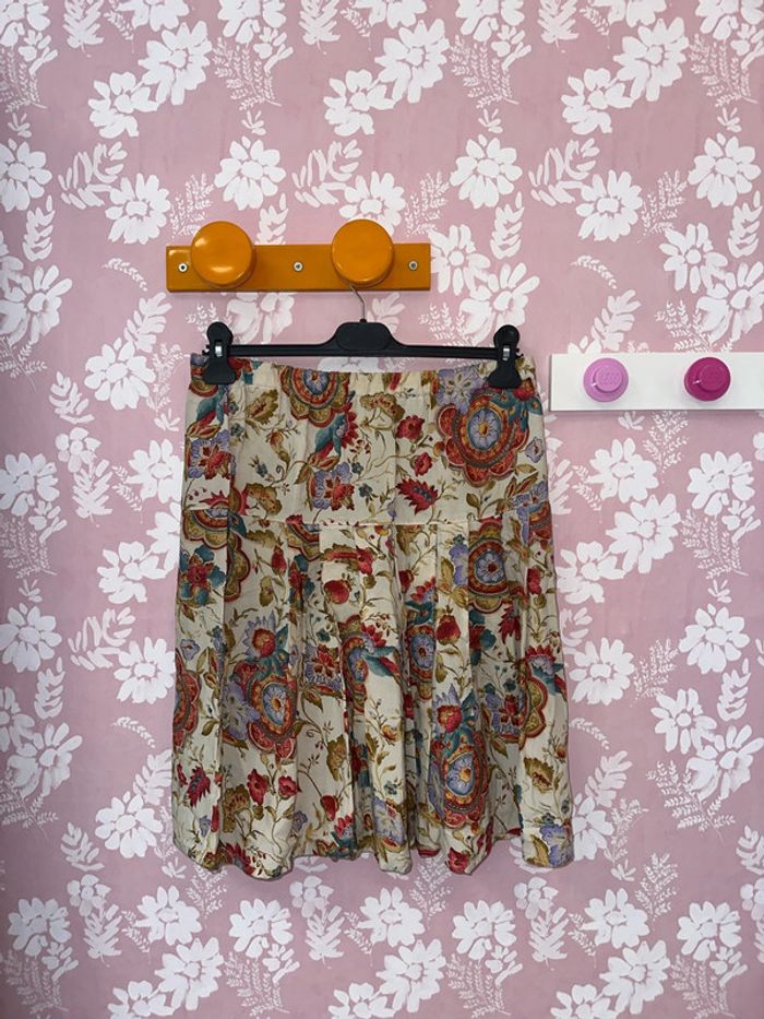 Jupe vintage à fleurs