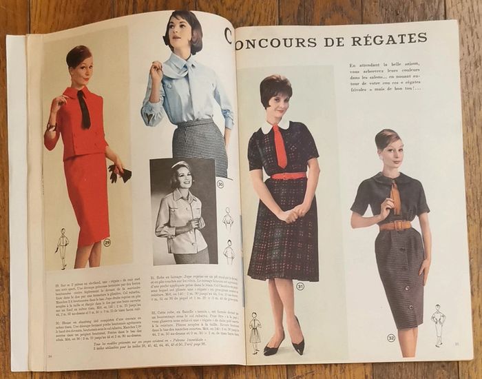 Ancien magazine 1961 Modes et travaux avec 2 patrons + supplément n°722 vintage - photo numéro 9