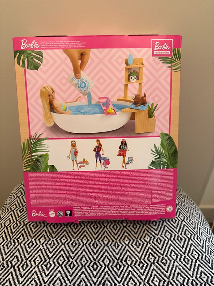 Mattel - Coffret poupée Barbie bain coloré - photo numéro 2