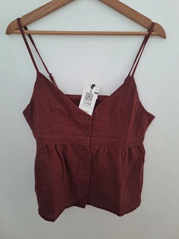 Jolie débardeur bordeau Camaïeu
