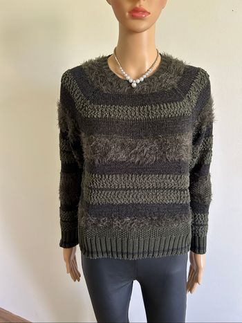 Pull vert kaki à manches longues Only taille S jamais porté