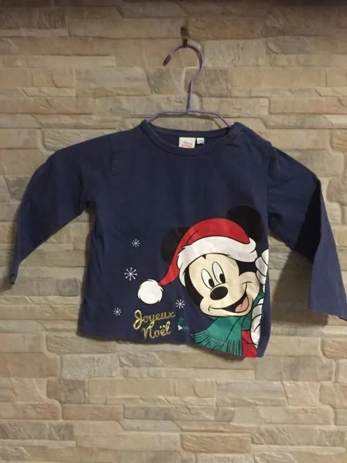 T-shirt marine Mickey Disney baby 18M