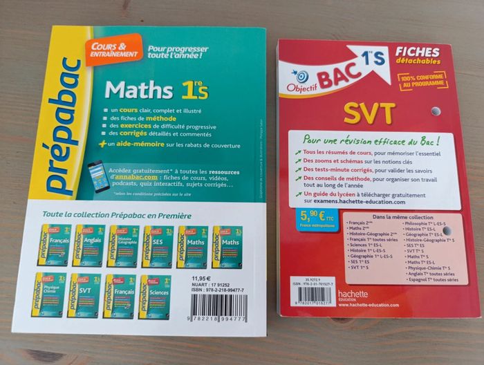 Lot de livres Prépabac 1ere S - photo numéro 2