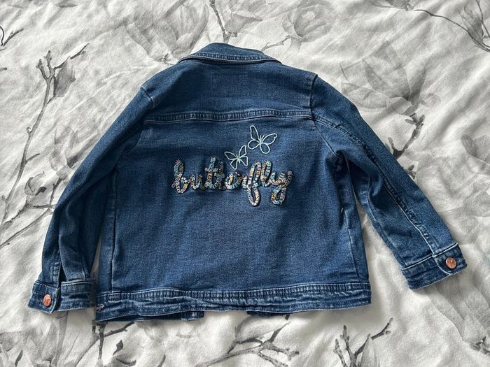Veste jeans fille butterfly papillon 92cm - photo numéro 3