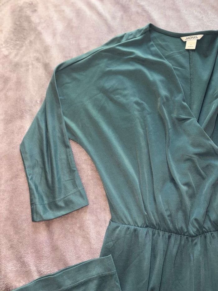 Combinaison verte Monki femme fluide taille S en bon état. - photo numéro 7