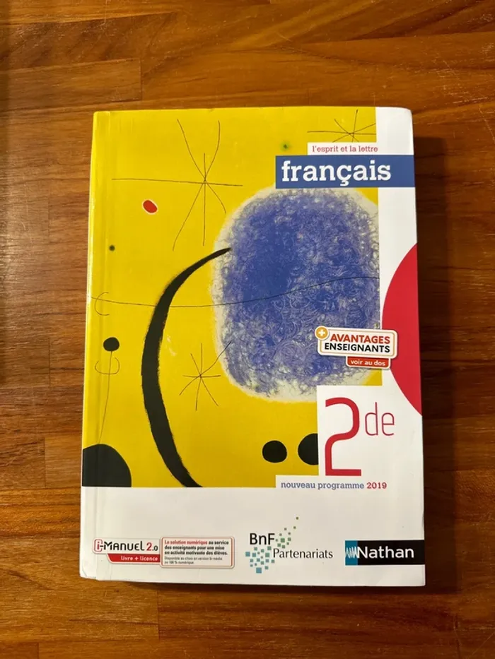Livre français, seconde