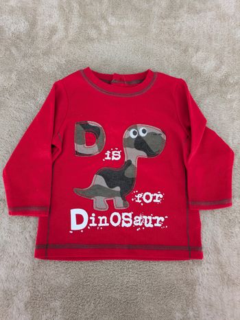 T-shirt Manches Longues Bébé Garçon Rouge