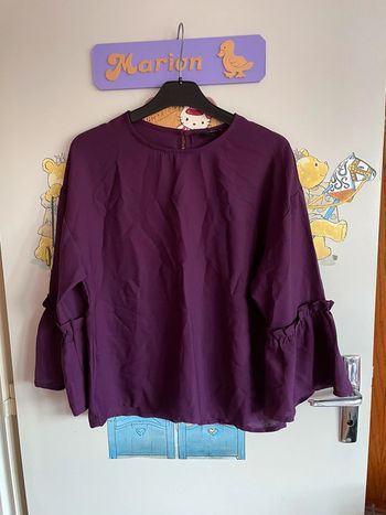 Blouse violette, taille Xs, marque Jennyfer.