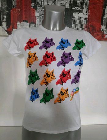 Tee shirt imprimé multicolor