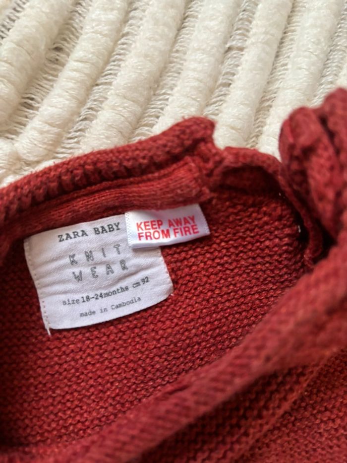 Pull fille  Zara 18/24 mois - photo numéro 3