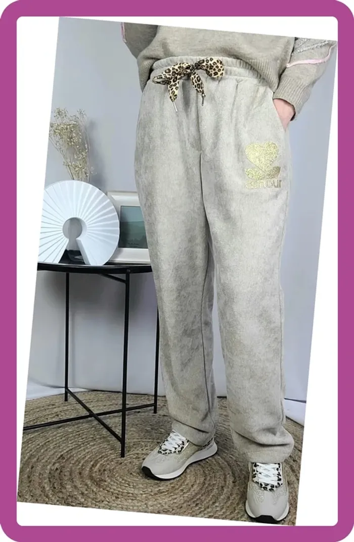 Pantajog velours, Amour, Taille Unique, Neuf avec étiquette
