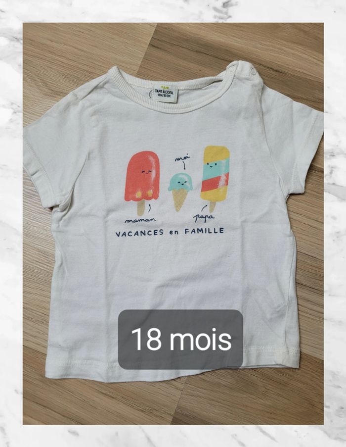 T shirt manches courtes 18 mois
