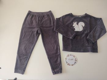 Pyjama velours fille 4 ans okaidi