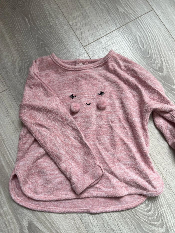 Teeshirts manche longue 18 mois rose