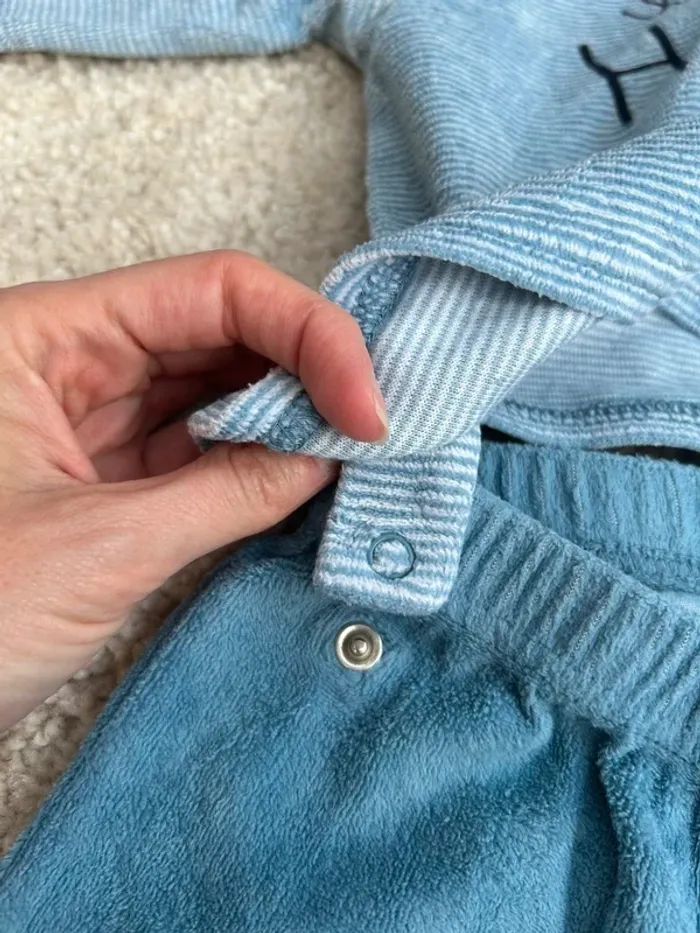 Pyjama hiver velours 2 pièces mixte - 12 mois - Kiabi - photo numéro 3