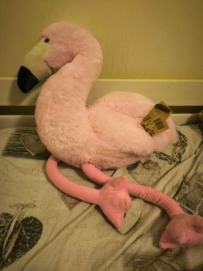 Flamand rose grosse peluche