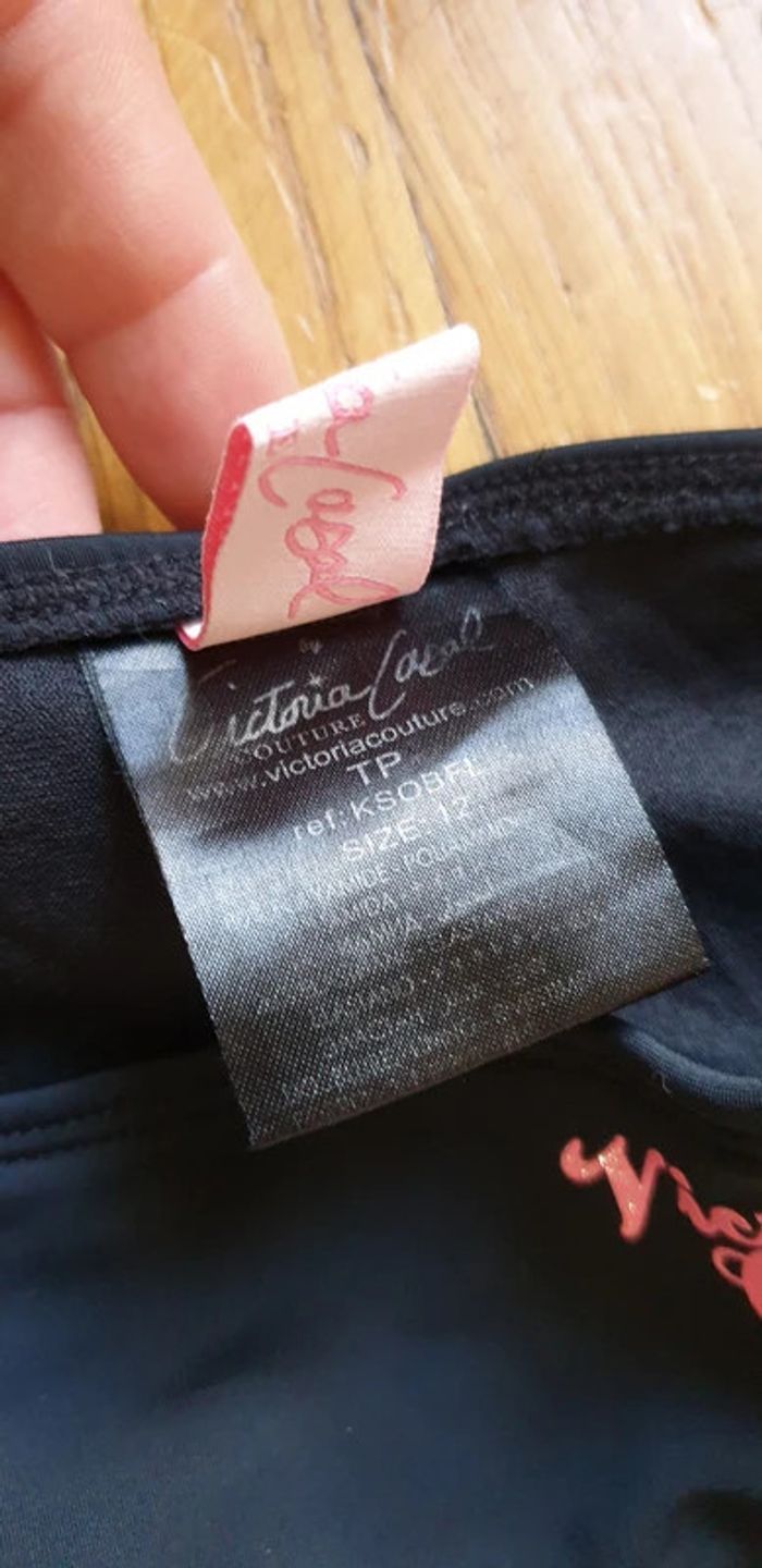 Maillot noir / rose Victoria couture HELLO Kitty T 12 ans - photo numéro 5