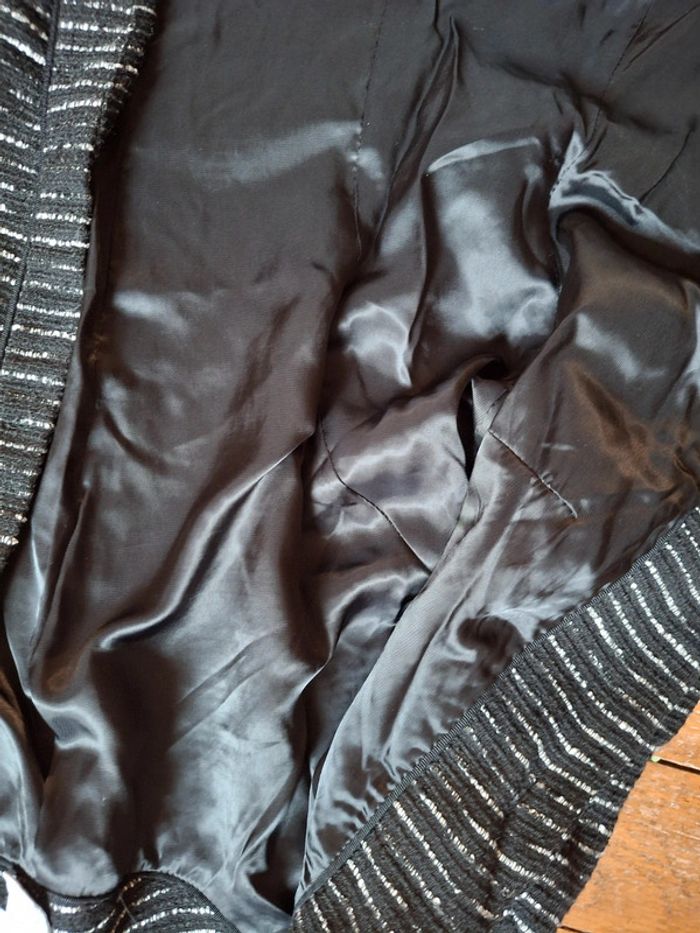 Veste blazernoire rayée cintrée h&m 36 - photo numéro 6