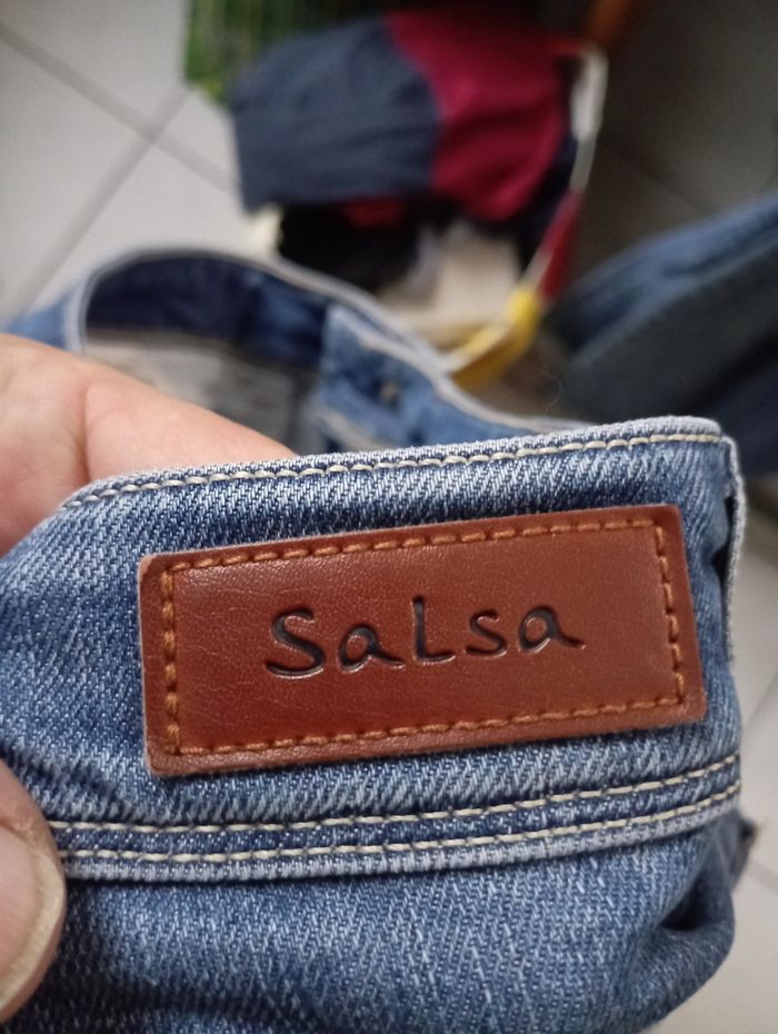Jean salsa taille 38 couleur bleu - photo numéro 9