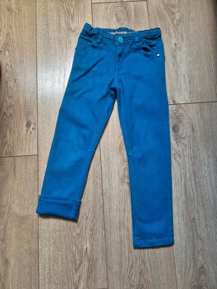 Pantalon jeans "sergent major" bleu 5 ans