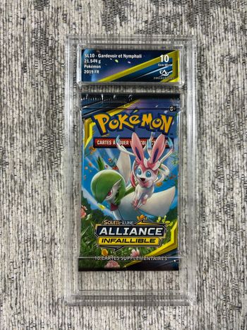 Booster Pokemon SL10 Alliance Infaillible Gardevoir et Nymphali Gradé Collect Aura 10