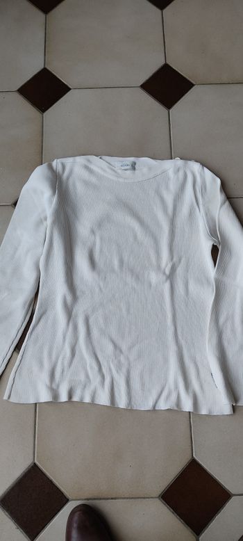 Pull "marin" blanc