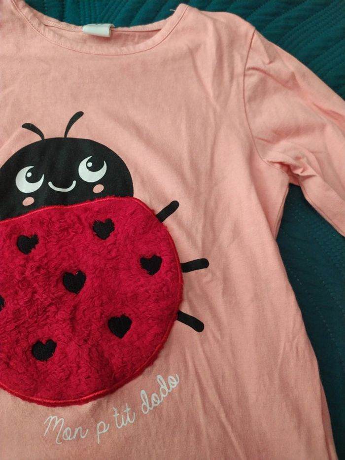 Donne pyjamas drogue et corail 6 ans - photo numéro 3