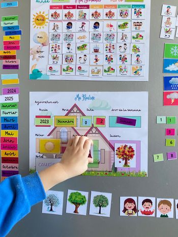 Jouet éducatif mon semainier ma routine Montessori