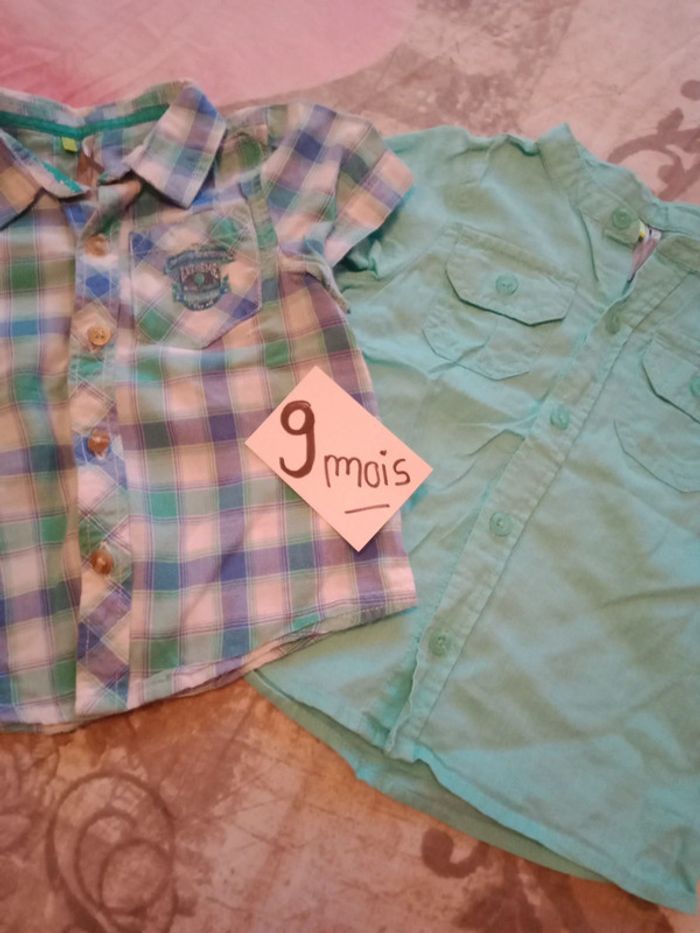 Lot chemise manches courtes