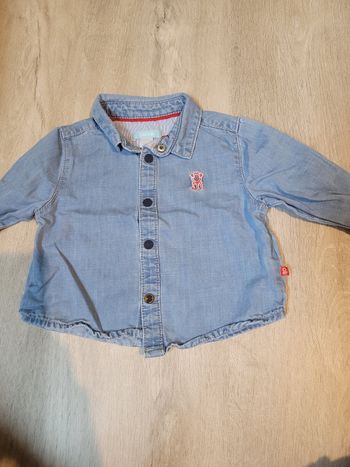 Chemise manches longues bébé 6 mois