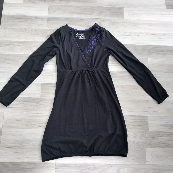 Chemise de nuit noir a manches longues Tex taille M