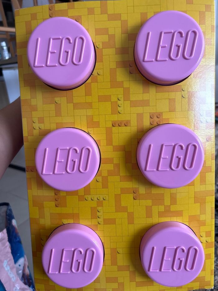 Boîte rangement rose pour Legos - photo numéro 6
