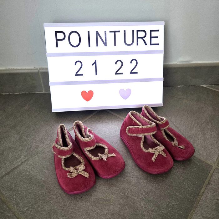 Lot 2 paires de chausson 21 22
