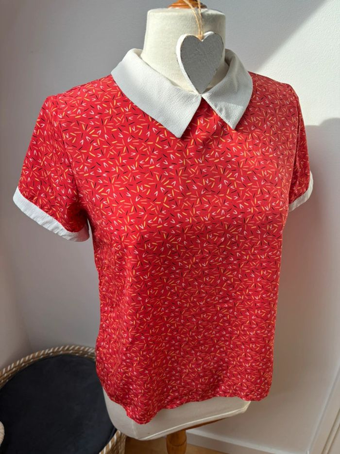 Blouse col Claudine - Rue des Abbesses - T38 - photo numéro 2