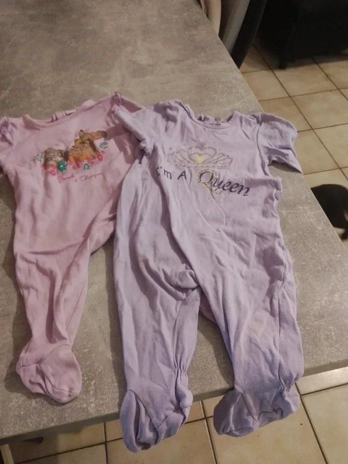 Pyjama grenouillère bébé fille 12 mois - photo numéro 5