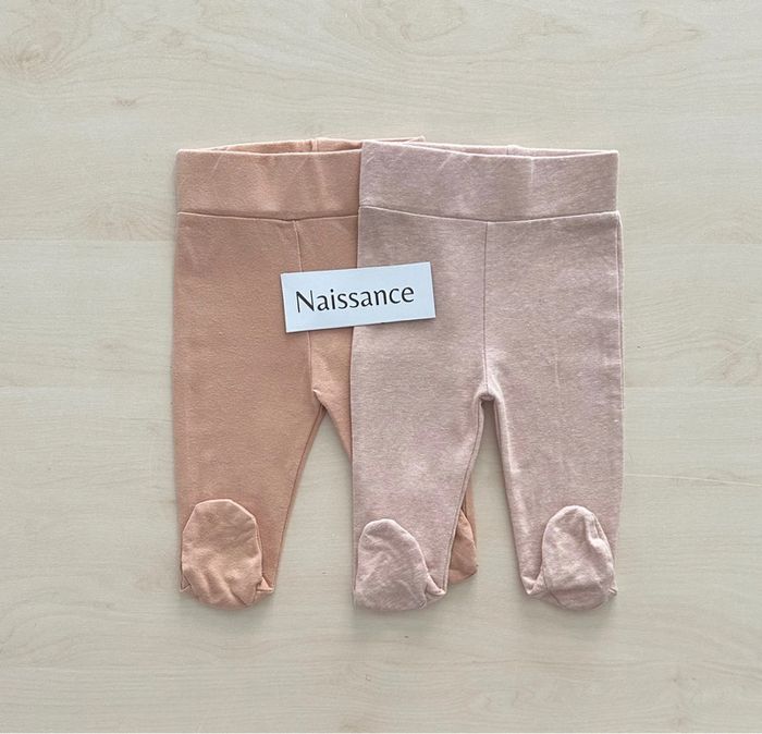 Lot de 2 leggings à pieds 50 cm