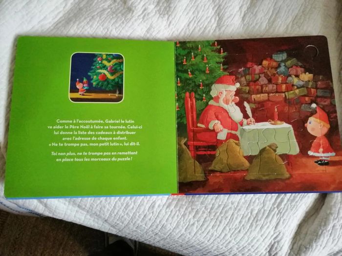 Le livre puzzle de Gabriel le lutin de Noël - photo numéro 3