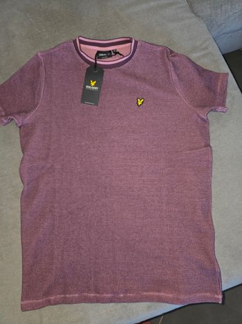 T-shirt courtes manches bordeaux Lyle&Scott - taille 15/16 ans - NEUF