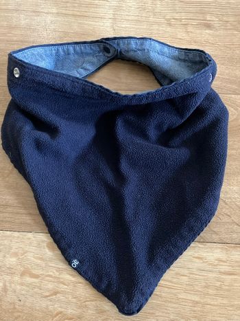 Bavoir bandana bleu bébé 